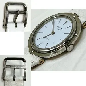 Hermès Steel Olympia/Clipper Watch with Light Blue Face Unisex Hermes | Accessories | Herms Steel Olympiaclipper Watch With  main image 2